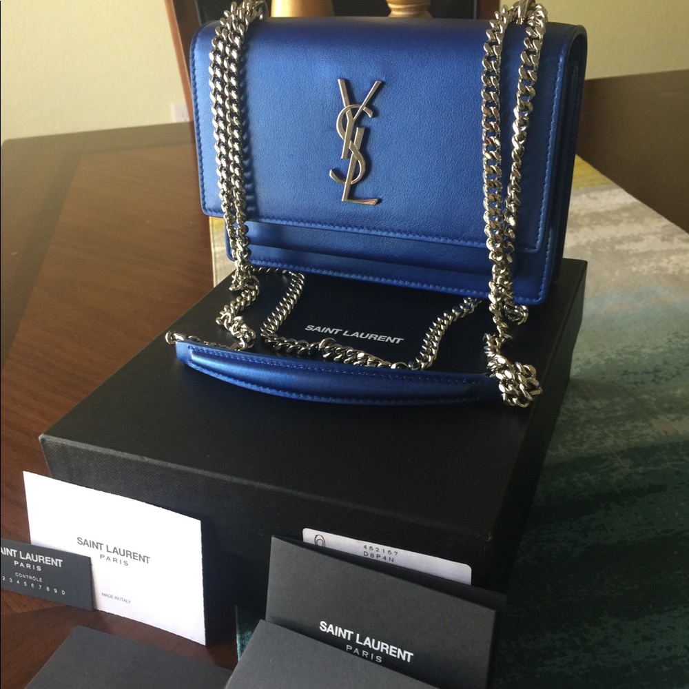 ✅SOLD✅SAINT LAURENT Monogram Leather Bag - Picture 1 of 8